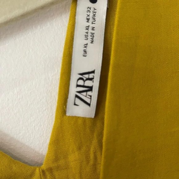 ZARA linen tunic V-Neck Dress - Picture 6 of 11